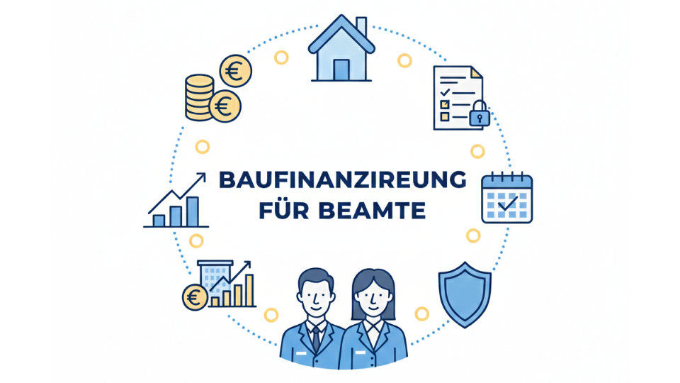 Beschreibung des Ablaufs einer Baufinanzierung für einen Beamten